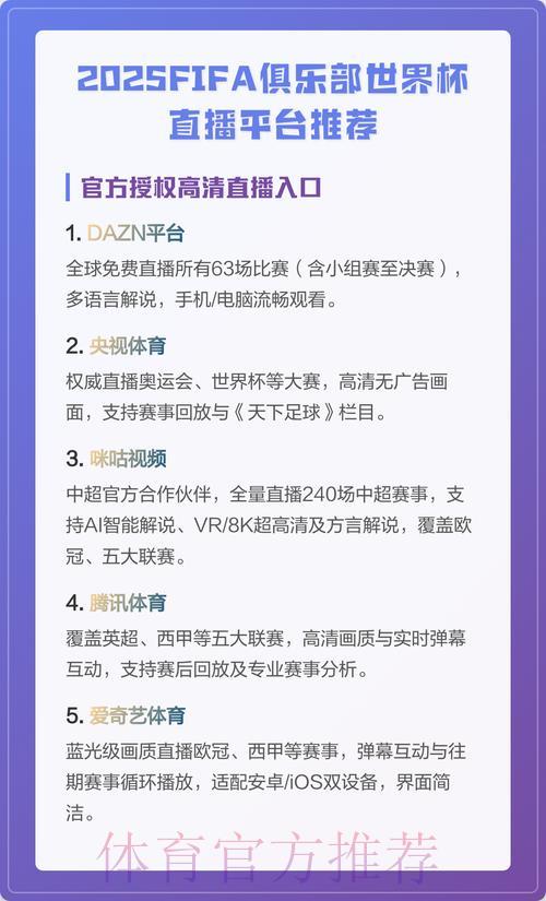 免费观看世界杯直播的平台有哪些? 免费观看世界杯直播的平台有哪些?